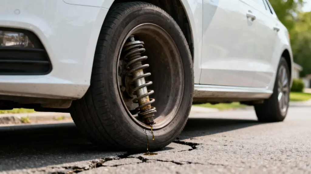 signs you need new shocks leaking shock.jpg