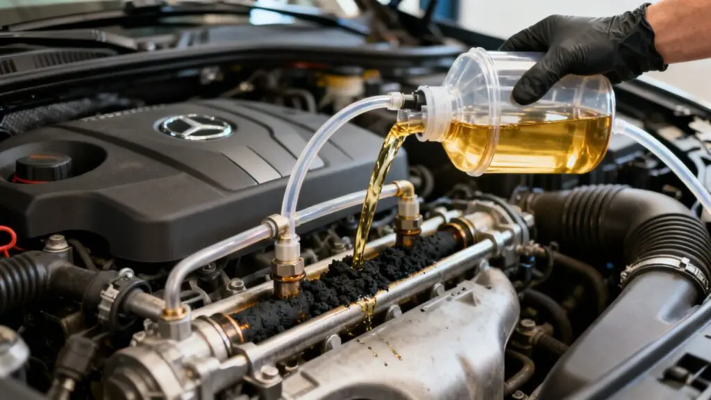 fuel system flush engine cleaning