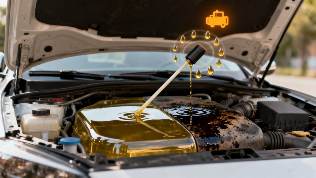 overdue oil change symptoms oil change