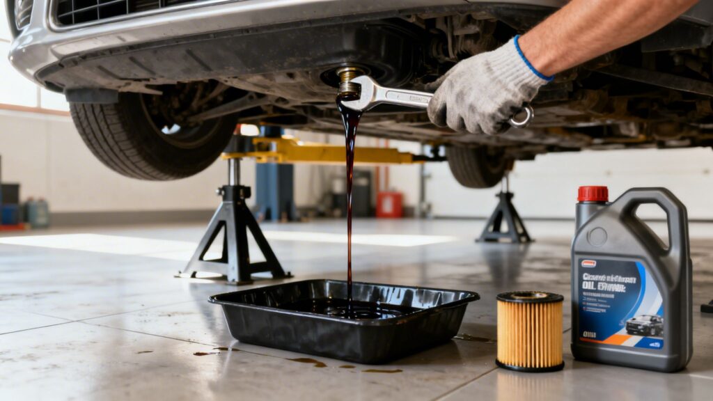 steps to change oil oil change