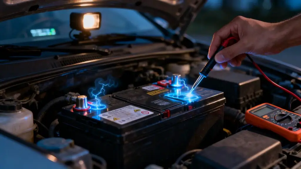 what causes car battery to drain overnight car battery