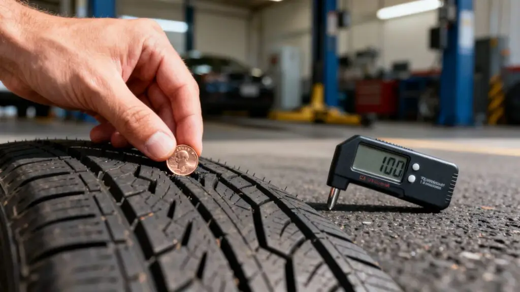 tire tread depth check tire gauge