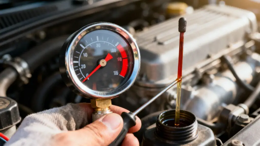 what does low oil pressure mean engine check