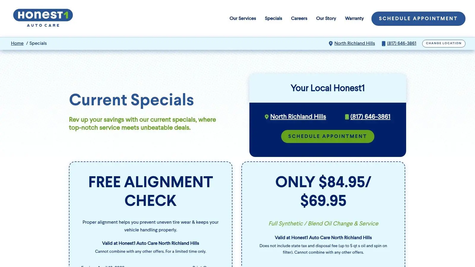 Honest‑1 Auto Care – North Richland Hills