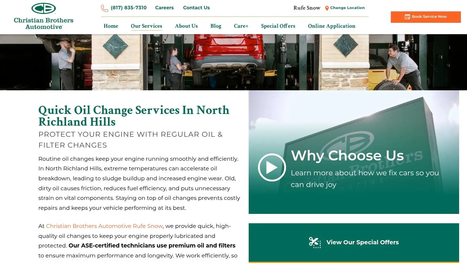 Christian Brothers Automotive – Rufe Snow (North Richland Hills)