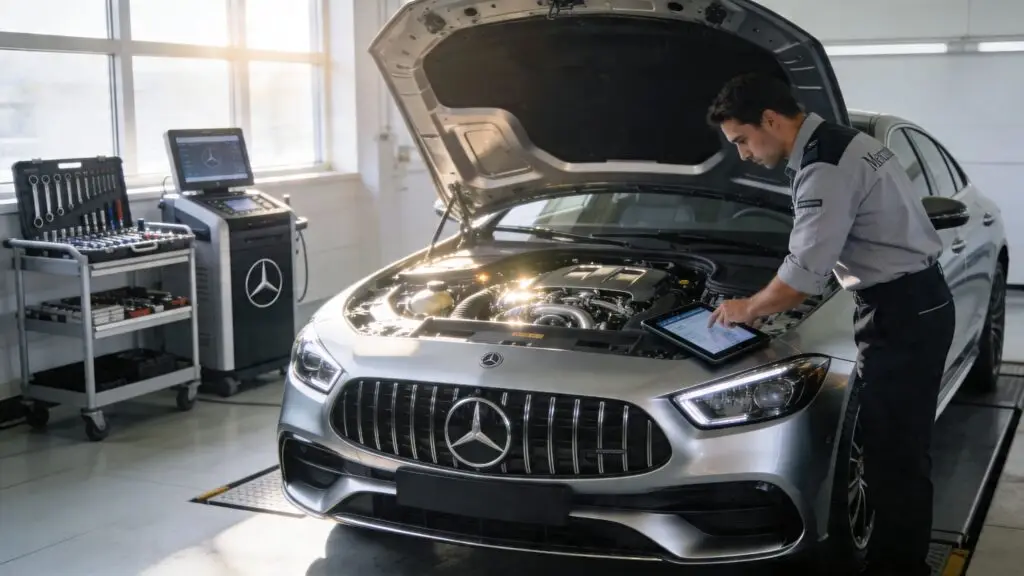 mercedes repair service auto diagnostic