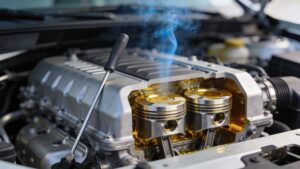 reasons for burning oil engine pistons