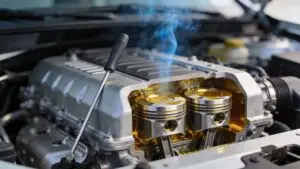 reasons for burning oil engine pistons