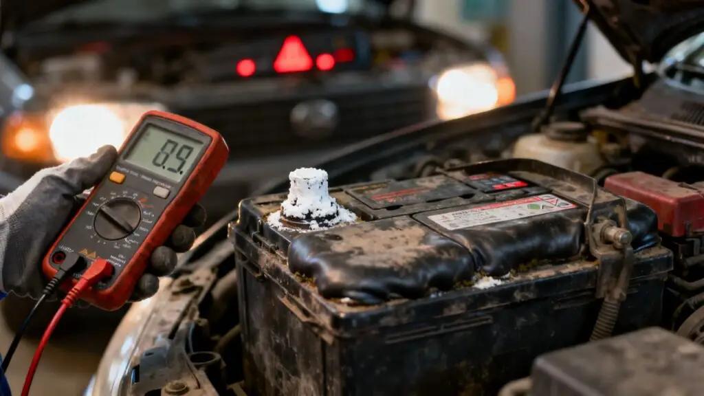 signs of a bad car battery battery test