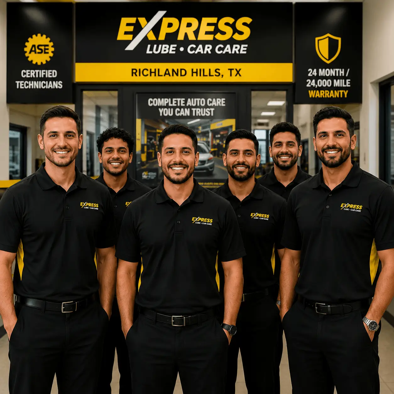 Experienced ASE Certified technicians at Express Lube & Car Care in Richland Hills, TX