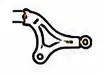 Illustration of a triangular mechanical control arm