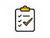 Clipboard checklist with highlighted yellow check mark