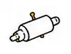 Simple illustration of a rolling pin