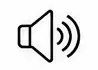 Speaker icon with sound waves