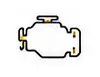 Check engine warning light icon