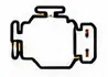 Check engine dashboard warning light icon