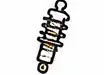 Simple illustration of a coiled suspension spring