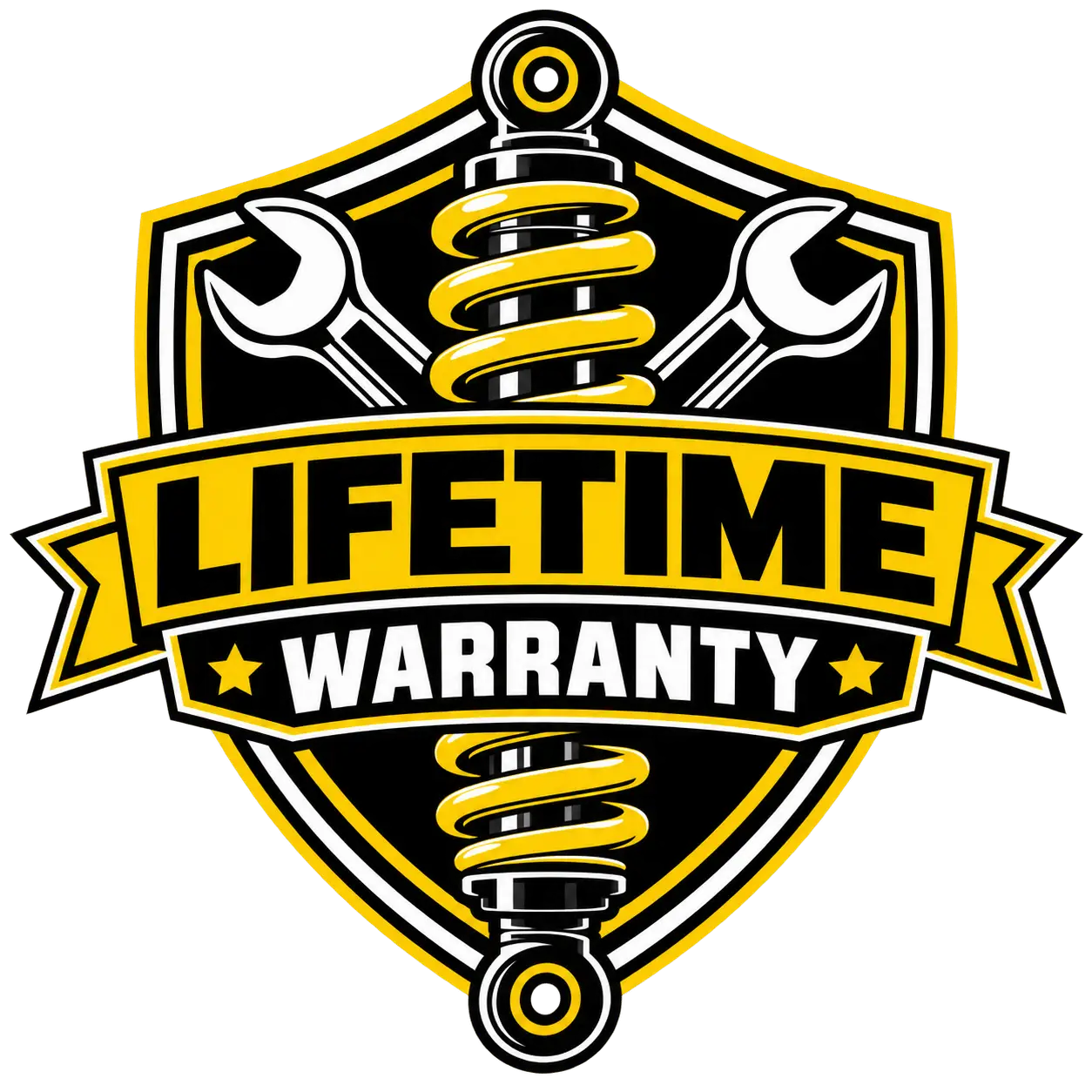 Lifetime warranty on qualifying suspension parts