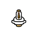 Simple doodle of a hanging light bulb