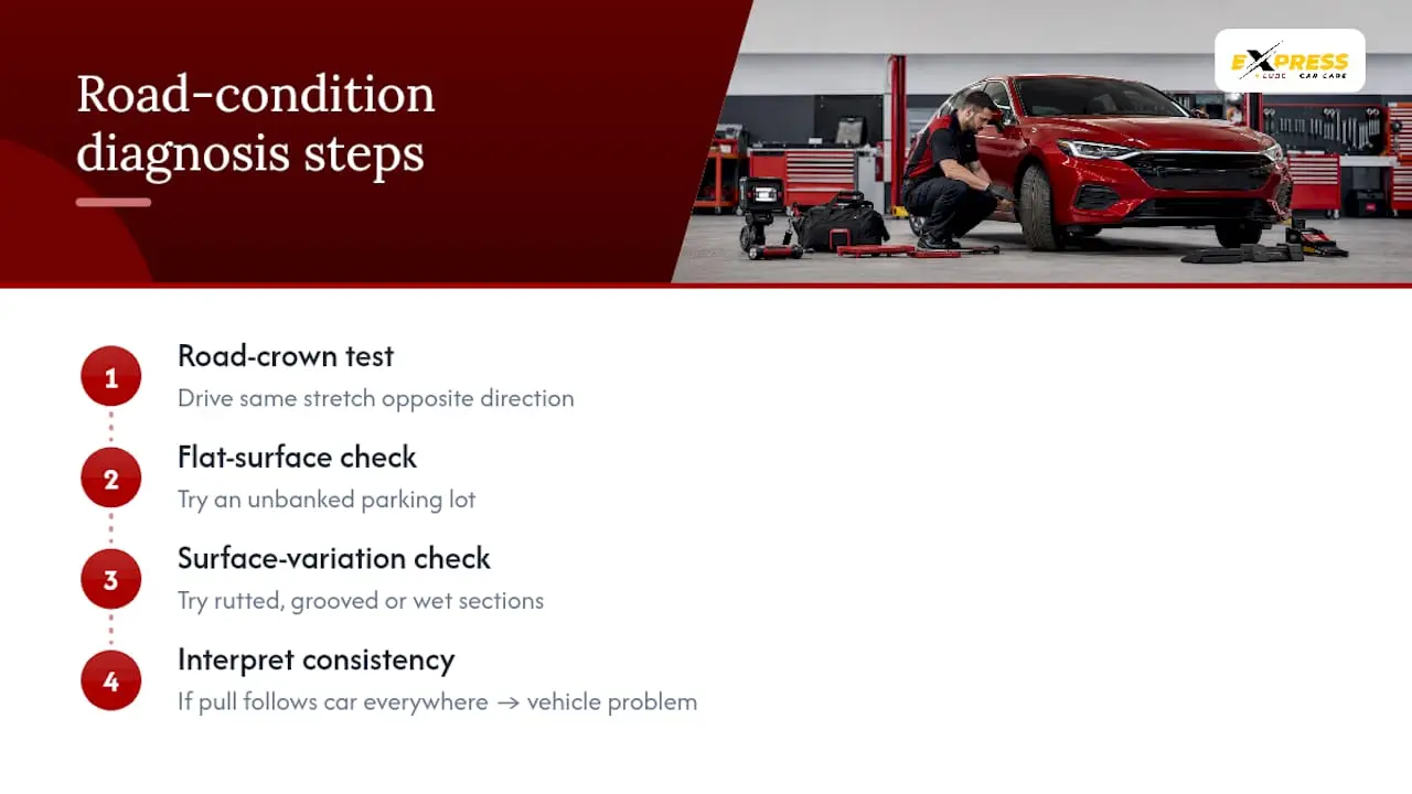 Can Road Conditions Cause a Car to Drift Right? — overview diagram