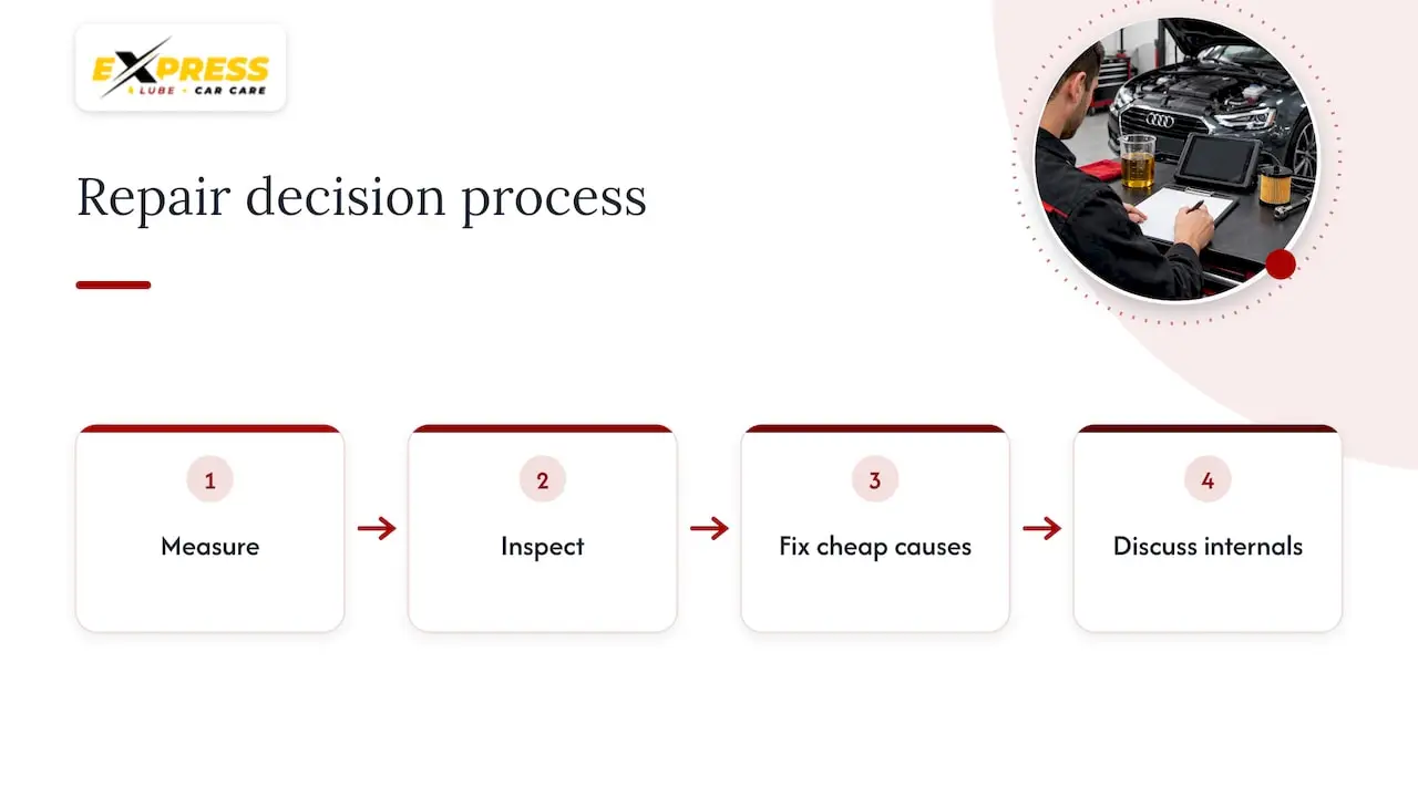 Our perspective: measure first, then decide — overview diagram